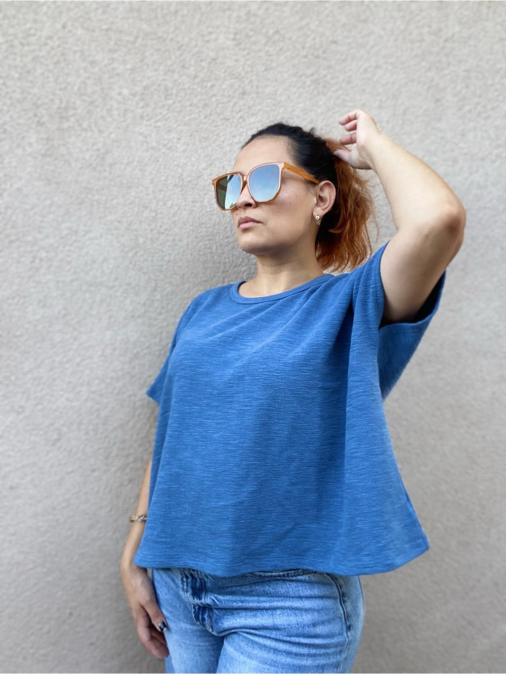Blue Women's Boxy Tee - Unbranded
